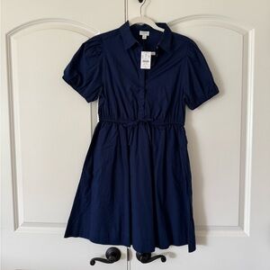 NWT J. Crew Navy Blue Women's Shirt Dress